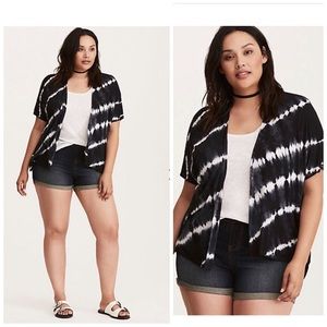 Tie dye open front cardigan. Slightly worn